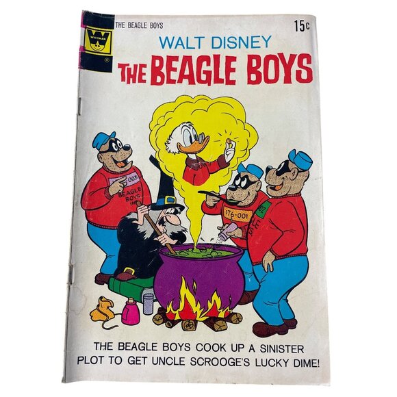 Whitman Walt Disney The Beagle Boys #14 Comic Book 1965 Price Vintage - Picture 1 of 8